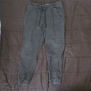 Old Navy Black Jogger Sweatpants Elastic Waistband Tapered Fit